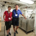 George and Mona on the Mess Deck